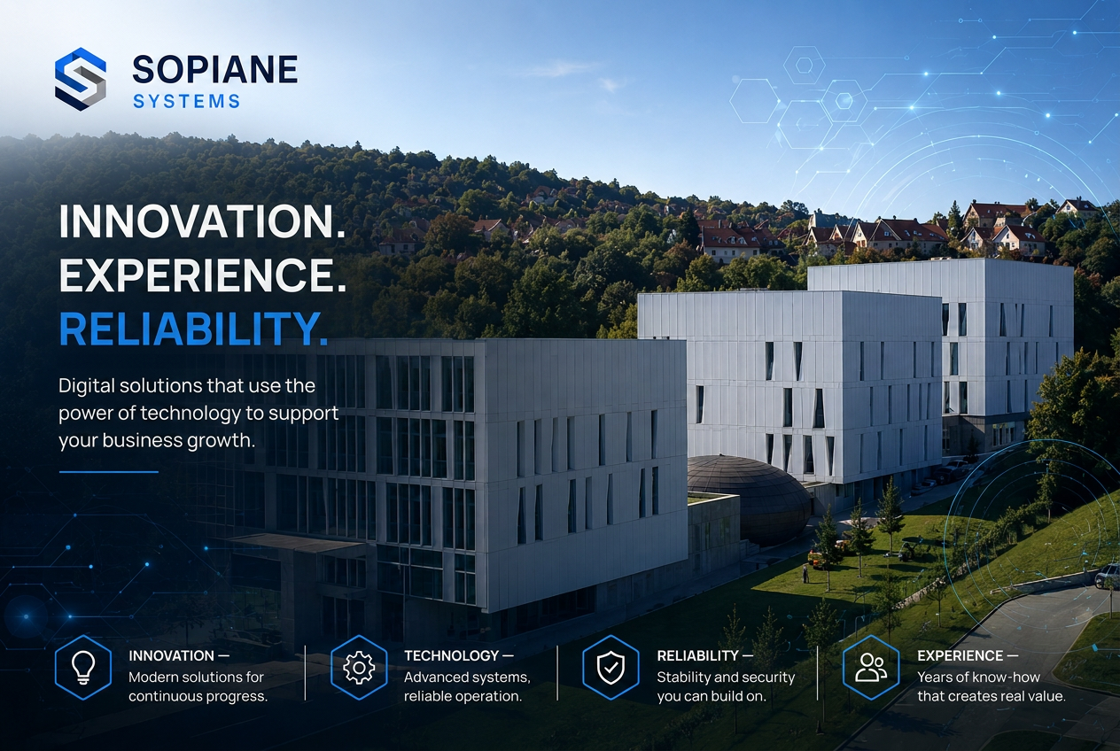 Innovation, experience, reliability — Sopiane Systems